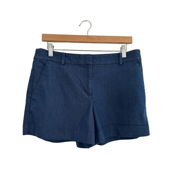LOFT Pants - Anne Taylor Loft the Riviera Short Denim Chambray Size 8